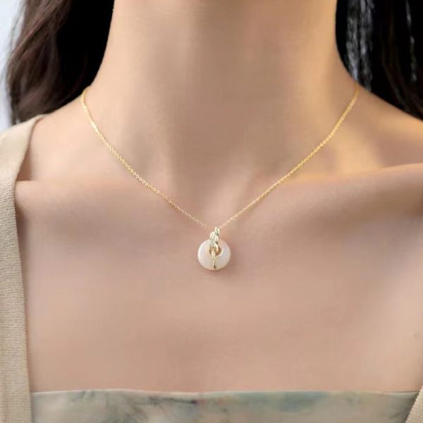 Chinese Style Wheat Necklace Panicle Safe Clavicle Chain