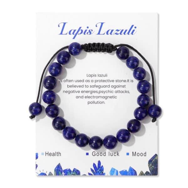 Men's Natural Stone Woven Bracelet