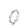 Fashion Personality Connecting Shackle Chain Ring Women