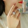 Moissanite Men's Ring Advanced Light Luxury