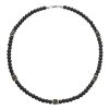 Beaded Glitter Volcanic Rock Necklace