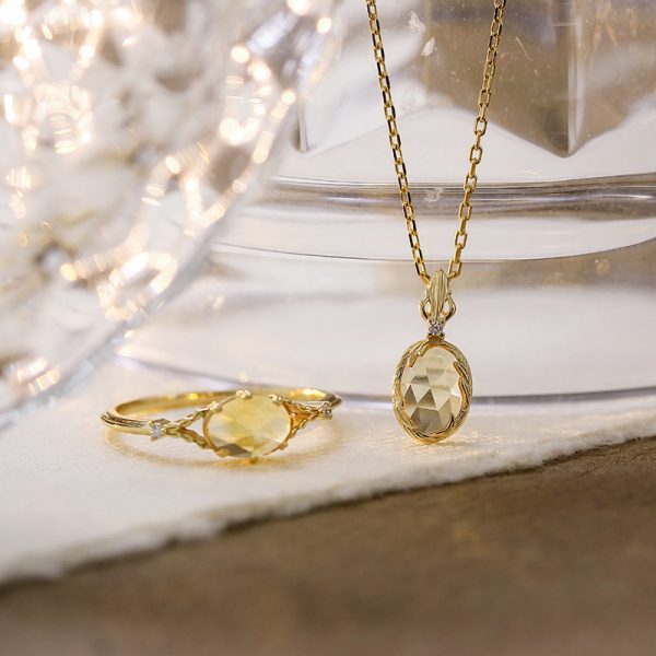 Story Citrine Ring Refreshing Stylish Sterling Silver