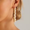 Women's Exaggerated Geometric Big Circle Shell Earrings