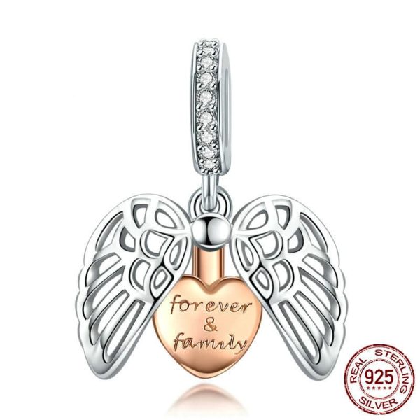 S925 Sterling Silver Scattered Beads Pendant Can Be Opened Forever Family Pendant