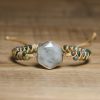 Retro Ethnic Style Natural Stone Hand Weaving Bracelet