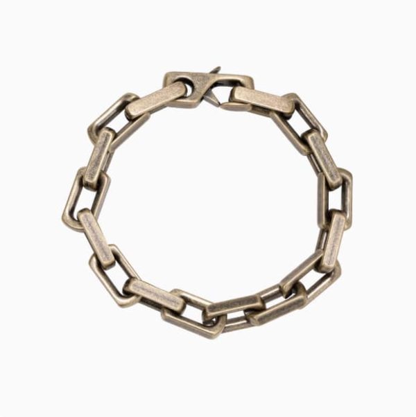 European And American Hip-hop Street Thick Antique Bronze Titanium Steel Bracelet