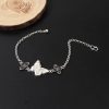 Artificial Miao Silver Ethnic Style Eardrop Frame Diy Bracelet Clover