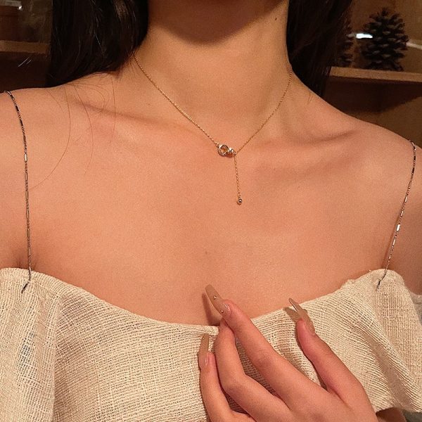 Gold Necklace Female Clavicle Chain