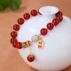 Natural Red Agate Bracelet Niche High Sense