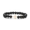 Natural Stone Cross Beaded Bracelet