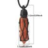 Natural Stone Mesh Woven Necklace