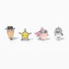 Women's Fashion Color Zircon Earring Set