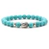 Fashion Personality Tigereye Buddha Head Stretch Bracelet