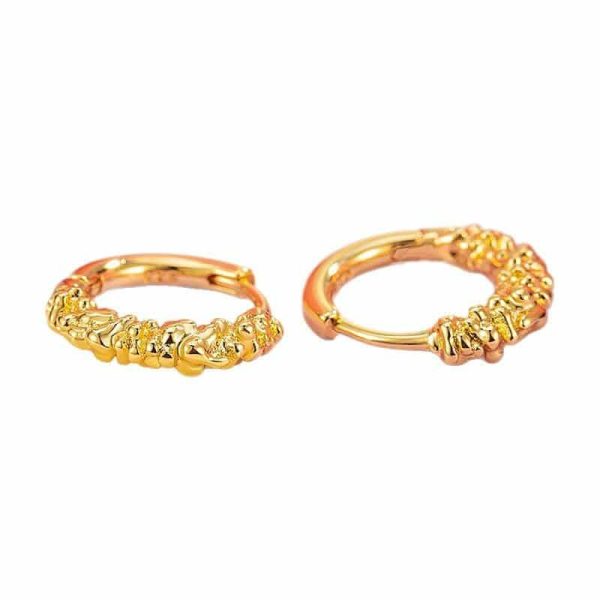 Golden Silver Circle Ear Clip