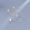 Exaggerated And Personalized Metal Circle Earrings Simple