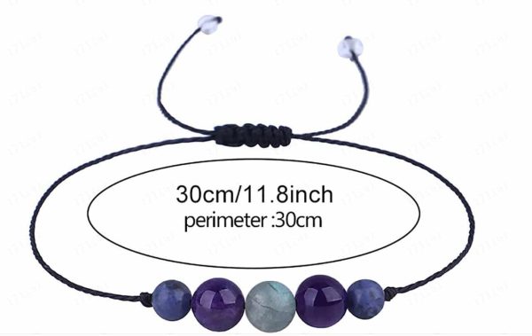 Unisex Natural Stone New Colorful Tigereye Volcanic Stone Bracelet