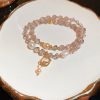 Female Vintage Double Row Crystal Bracelet