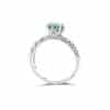 925 Sterling Silver Moissanite Ring Women's Pt950 Gold-plated Vine Winding Light Luxury