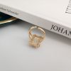 Gold stone ring