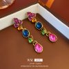 100954d0-a4f5-44bb-82b8-cb5eb7c752b1.jpg Retro High-grade French Color Diamond Water Drop Flower Earrings