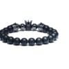 Crown volcanic stone bracelet