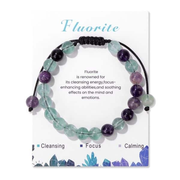Men's Natural Stone Woven Bracelet