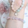 Stone sea sapphire amethyst bracelet