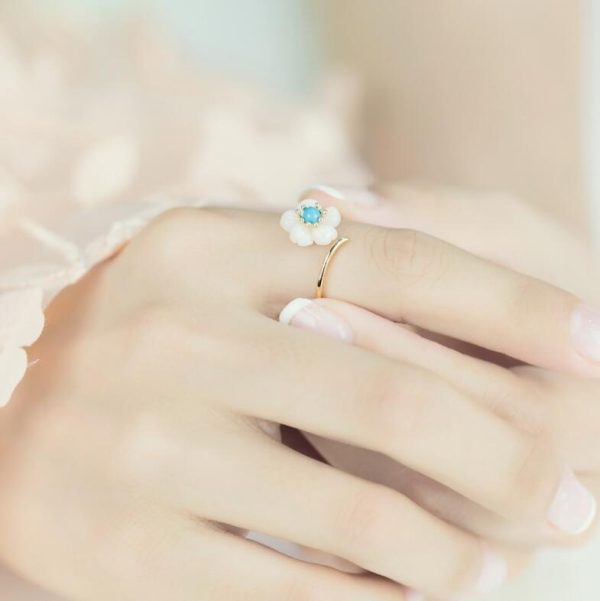 Cherry Blossom Jewelry Ring Set