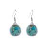 Blue pine stone earrings