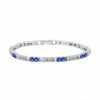 Hollow Cross Colorful Crystals Inlaid Open-ended Bracelet Sweet And Cool Temperament