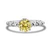 925 Sterling Silver Moissanite Ring Women's Pt950 Gold-plated Vine Winding Light Luxury
