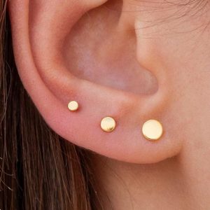 Brass Gold Plating Fashion Design Earring Set