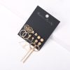 Love Frosted Geometric Tassel Earring Set