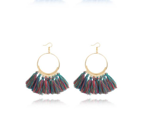 Big Round Drop Dangle Earrings