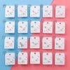 Japan and South Korea mini series set bow earrings 6 sets of stars flowers shine zircon earrings small ear bone nails