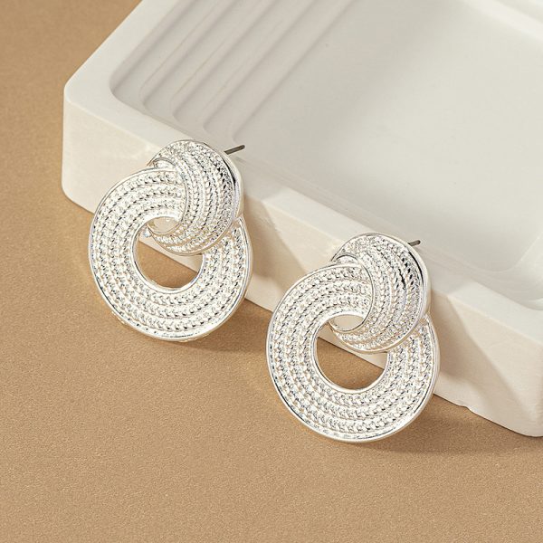 Fashion Simple Circle Earrings Women's Retro