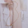 Pearl Jewelry Set French Freshwater Pearl Smiley Face Necklace Women