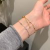 Small Round Diamond Light Luxury Bracelet Female Zircon Personality