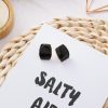 Drop Glaze Geometric Earrings Irregular Round Square Drop Earrings