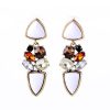 Water drop stud earrings