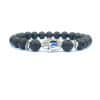 Bergamot evil eye stone bracelet