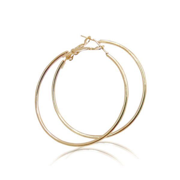 Big Circle Metal Exaggerated Circle Earrings Circle Geometry Earrings