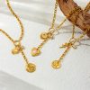 Flower Sun Moon Drop-shaped Diamond Love Necklace