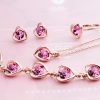 Peach Heart Jewelry Set