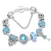 Heart Lock Key Letter Pendant Women's Bracelet