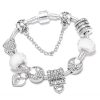 Heart Lock Key Letter Pendant Women's Bracelet