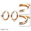 Exaggerated Simple Big Round Circle Hoop Earrings