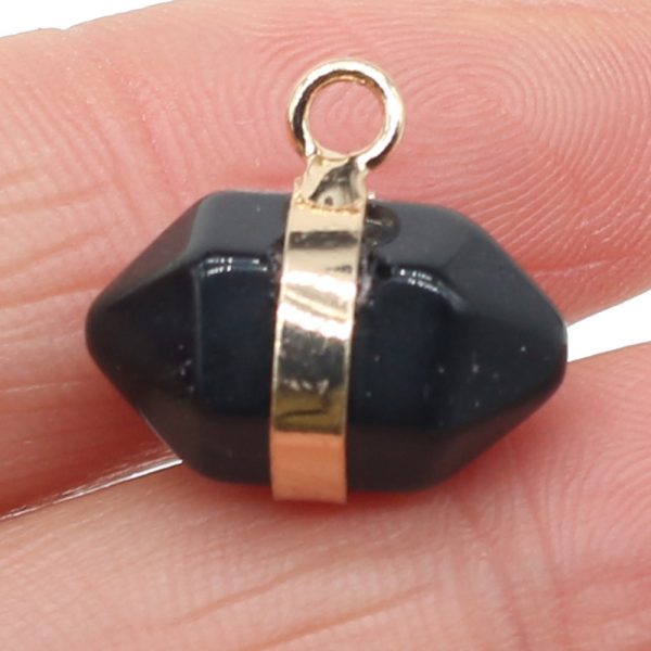 Natural Stone Pillar Pendant Jewelry Accessories