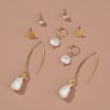 Simple And Versatile Earrings Set Diamond Pearl Earrings Drop Earrings Multi-style Earrings
