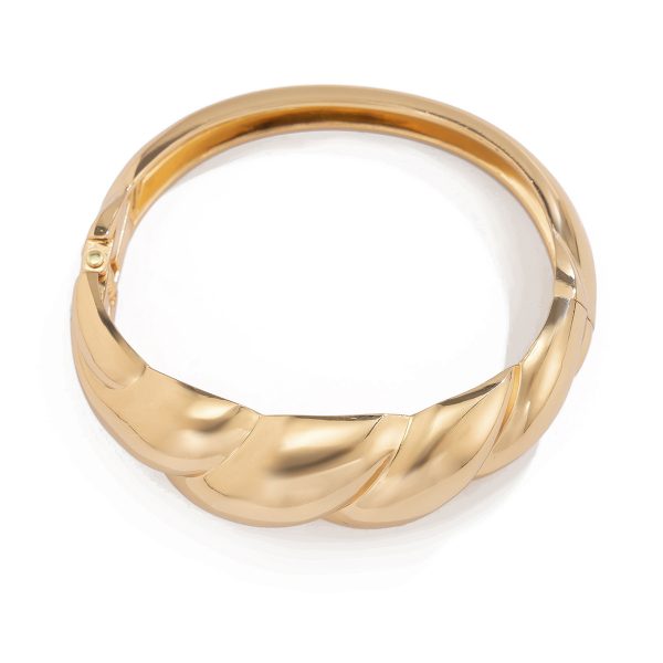 Women's Exaggerated Large Water Drop Metal Glossy Surface Mirror Open-ended Bracelet